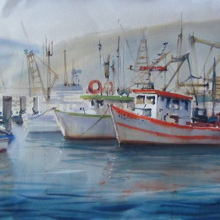 trawlers-brooklyn-watercolour-julie-simmons